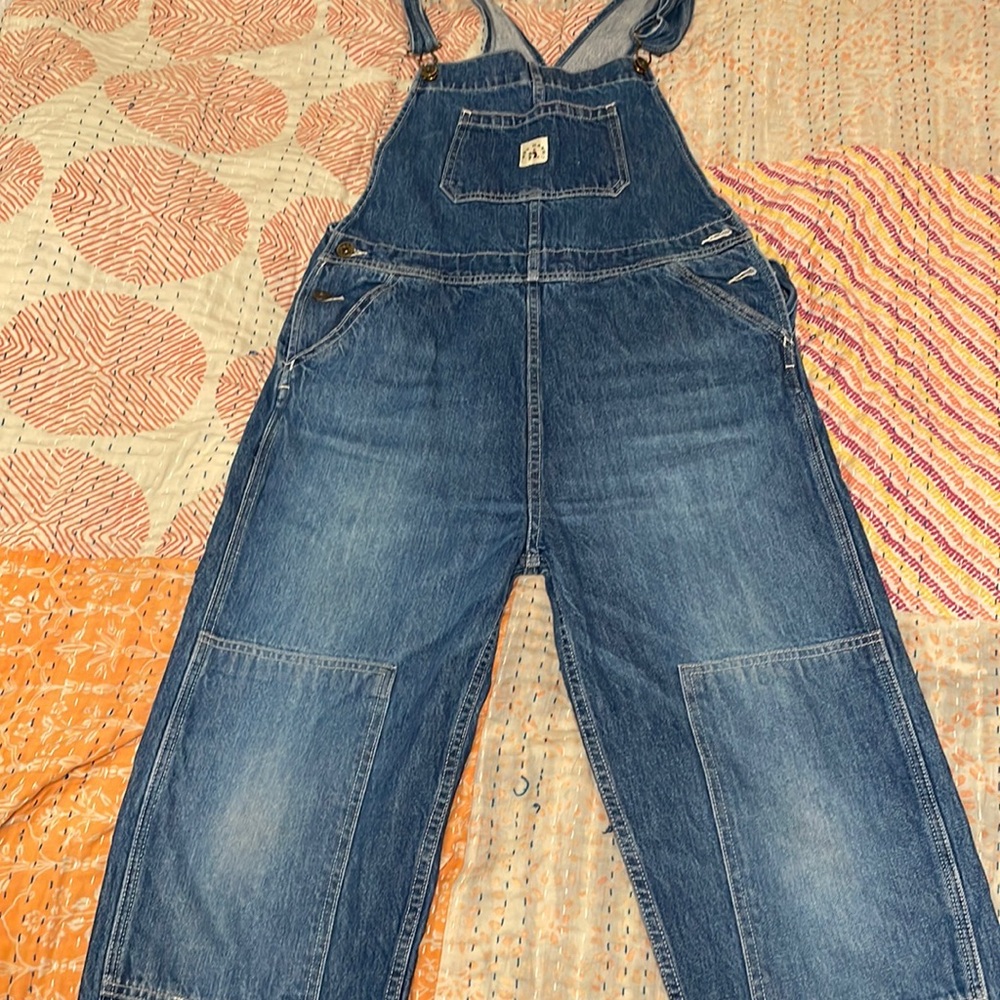 The Hey Gang knee patch overalls